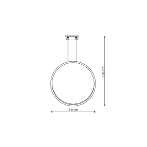 Lustra Mirror Negru LED 3000K - Img 4
