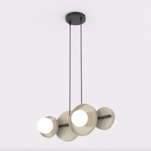 Lustra MODEL 4 Negru Bej - Img 2
