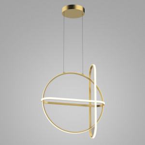Lustra moderna aurie minimalista cerc cu led Cerril