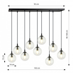 Lustra neagra, Lustra suspendata neagra, Lustra cu pendule, Lustra metal neagra, Lustra metal, Lustra moderna neagra, Lustra living, Lustra living neagra, Lustra moderna, Lustra dormitor, Lustra dormitor neagra, Lustra bucatarie, Lustra din metal, Lustra 