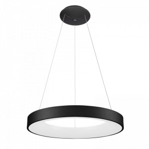 Lustra moderna neagra rotunda cu led Giulia d60 3000k
