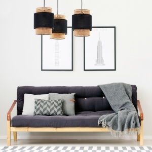Lustra Negru 3xE27 BOHO 6549TK - Img 4