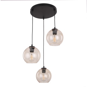 Lustra Negru 3xE27 CUBUS 4601TK