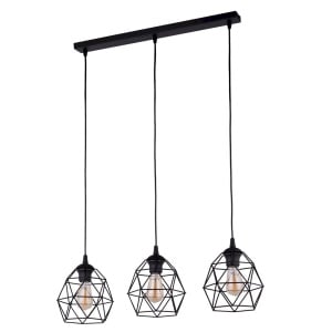 Lustra Negru 3xE27 GALAXY 3191TK - Img 1