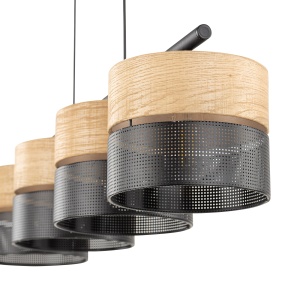 Lustra Negru 4xE27 NICOL 4802TK - Img 3