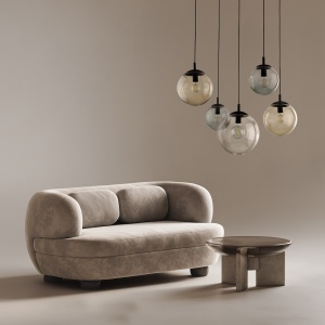 Lustra Negru 5xE27 ESME 4796TK - Img 2