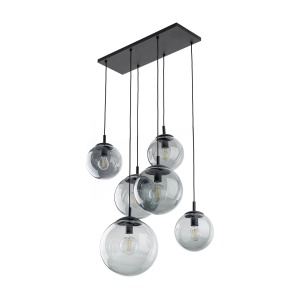 Lustra Negru 6xE27 ESME 5384TK - Img 3