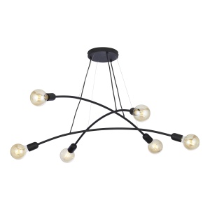 Lustra Negru 6xE27 HELIX 2726TK