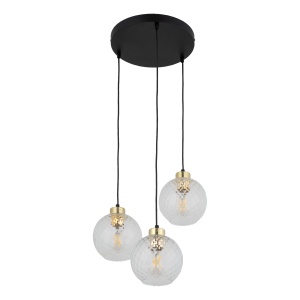 Lustra Negru Auriu 3xE27 DEVON 4586TK