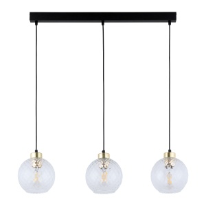 Lustra Negru Auriu 3xE27 DEVON 4587TK - Img 2