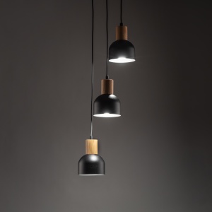Lustra Negru Bej 3xE27 CAIRO 4895TK - Img 3