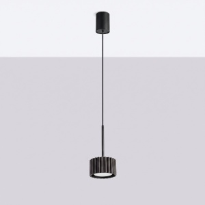 Lustră suspendată AURA 1 negru Gx53 - Img 2