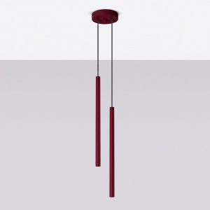 Lustră suspendată PASTELO 2 burgundy - Img 2