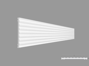 Panou liniar de interior poliuretan RIFLAJ FLOW dimensiuni 240x18.5x2000mm - Img 1