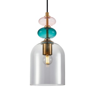 Pendul Busco Multicolor 1xE27 fumuriu - Img 2
