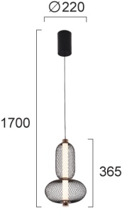 Pendul LED 3000K Margot 4311400 - Img 3