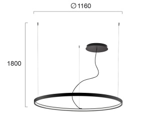 Pendul LED 3000K Verdi 4224400 - Img 3