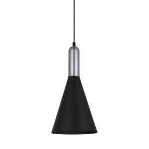 Pendul modern negru cu detalii nickel Khaleo