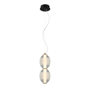 Pendul Rinot Transparent, Negru 1xLED
