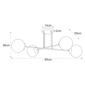 Plafoniera K-5313 - ELMO - Img 2