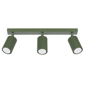 Plafonieră KARBON 3L Verde măsliniu