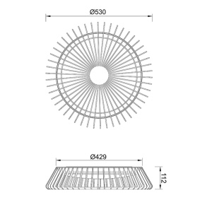 Plafoniera LED 56W 3000K HIMALAYA CEILING 7966 - Img 2