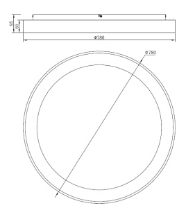 Plafoniera LED dimabil NISEKO II ROUND CEILING 8638 - Img 2
