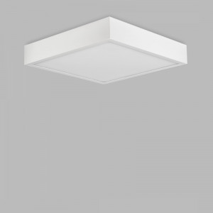 Plafoniera moderna alba patrata cu led 4000k Saona Superficie L
