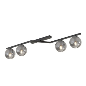 Plafoniera NATON 4 Negru Grafit