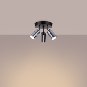 Plafonieră WINX 3P Negru Chrome - Img 3