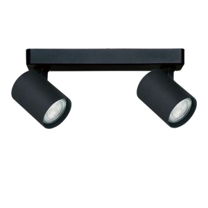Spot aplicat Anillo 2 Negru 2xGU10 - Img 3