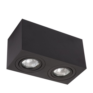 Spot aplicat Lyon Negru 2xGU10