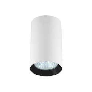Spot aplicat Manacor 9 cm Alb - Negru 1xGU10 - Img 1
