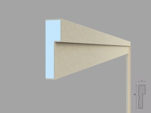 Ancadrament fereastra exterior FP111 dimensiuni 125x35x2000mm - Img 3
