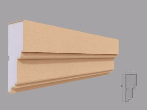 Ancadrament fereastra exterior FP126 dimensiuni 140x56x2000mm - Img 1