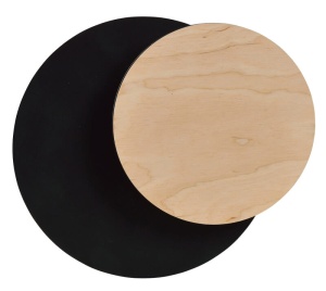 Aplica perete CIRCLE 1A Negru - Img 1