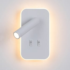 Aplica perete Doria Alb 2 x LED - Img 4