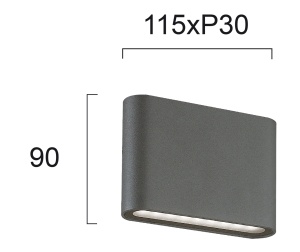Aplica perete exterior LED 3000K Argon 4226801 - Img 2