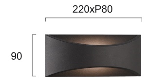 Aplica perete exterior LED 3000K Dokos 4227200 - Img 2