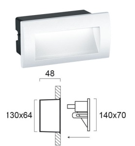Aplica perete exterior LED 3000K Riva 4124901 - Img 2