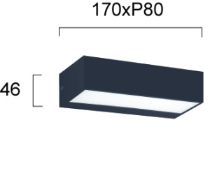 Aplica perete exterior LED 3000K Sifnos 4282900 - Img 3