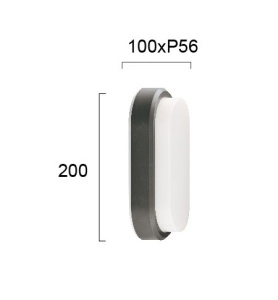 Aplica perete exterior LED 3000K Tinos 4171601 - Img 2