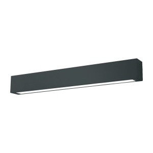 Aplica perete Ibros 63 cm Negru IP44 LED CCT