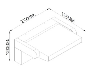 Aplica perete LED 20W 3000K Alb Cupru 8470 - Img 2