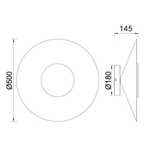 Aplica perete LED 24W 3000K ORION 8128 - Img 2
