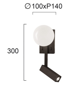 Aplica perete LED 3000K Reflect 4229000 - Img 3