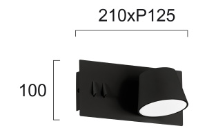 Aplica perete LED 3000K Sam 4243400 - Img 3