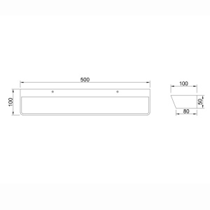 Aplica perete LED Negru 40W - 3000K ALTEA 8370 - Img 2