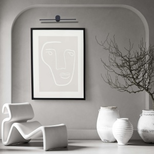 Aplica perete Modern Slim 40 cm Negru LED 3000K - Img 2