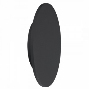 Aplica perete moderna neagra rotunda cu led Bora Bora L